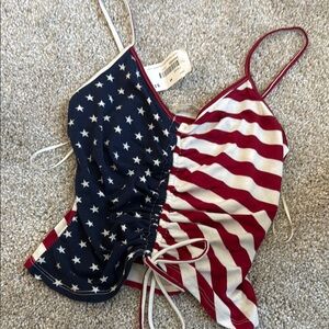 American Flag Striped and Starred Top